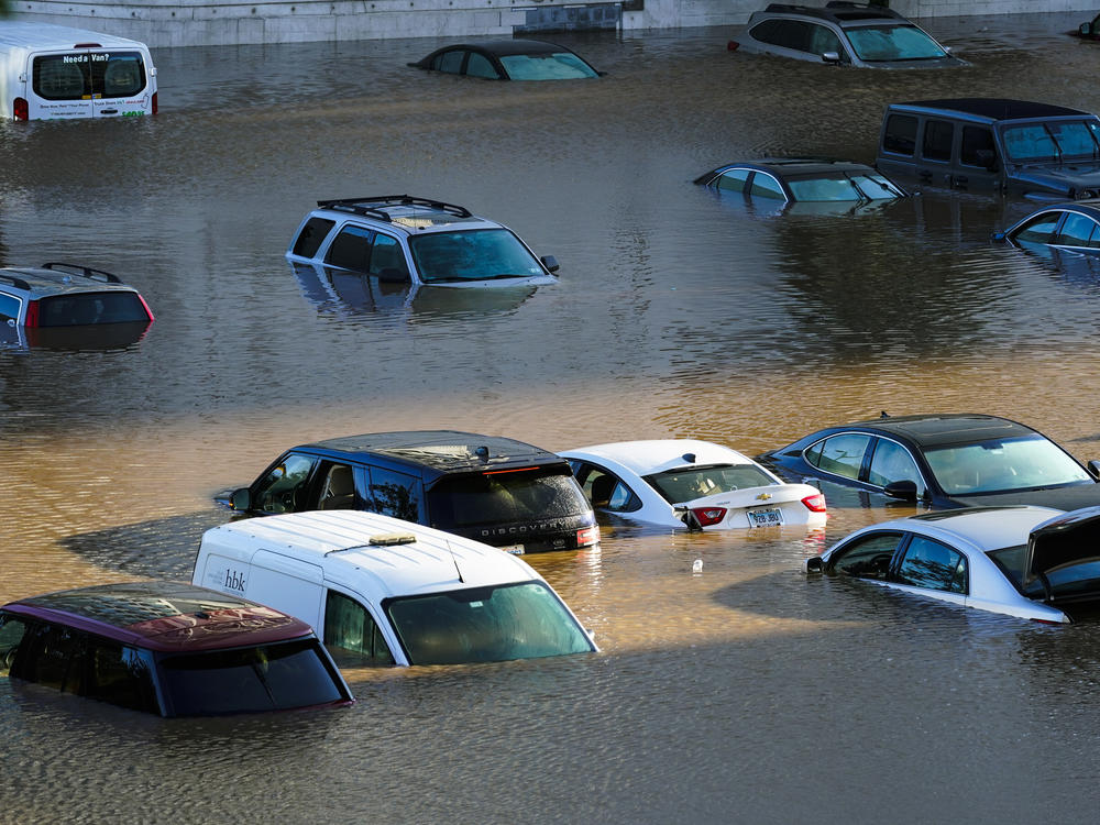 In 2021, Hurricane Ida cut a path of destruction from the Gulf Coast to the Northeast. Vehicles parked in Philadelphia were submerged after the storm brought torrential rain.