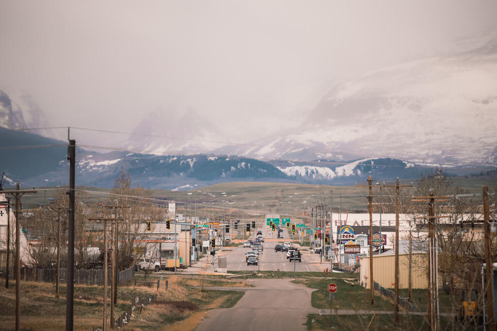 Browning is located on the Blackfeet Indian Reservation in Montana.