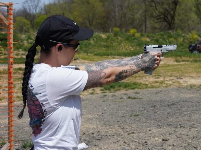 Hilary Hellwig, 34, is a longtime gun owner and gun rights advocate from Pennsylvania. She said she believes that it's important for individuals to protect themselves and that more regulations aren't necessary, nor would they prevent mass shootings.