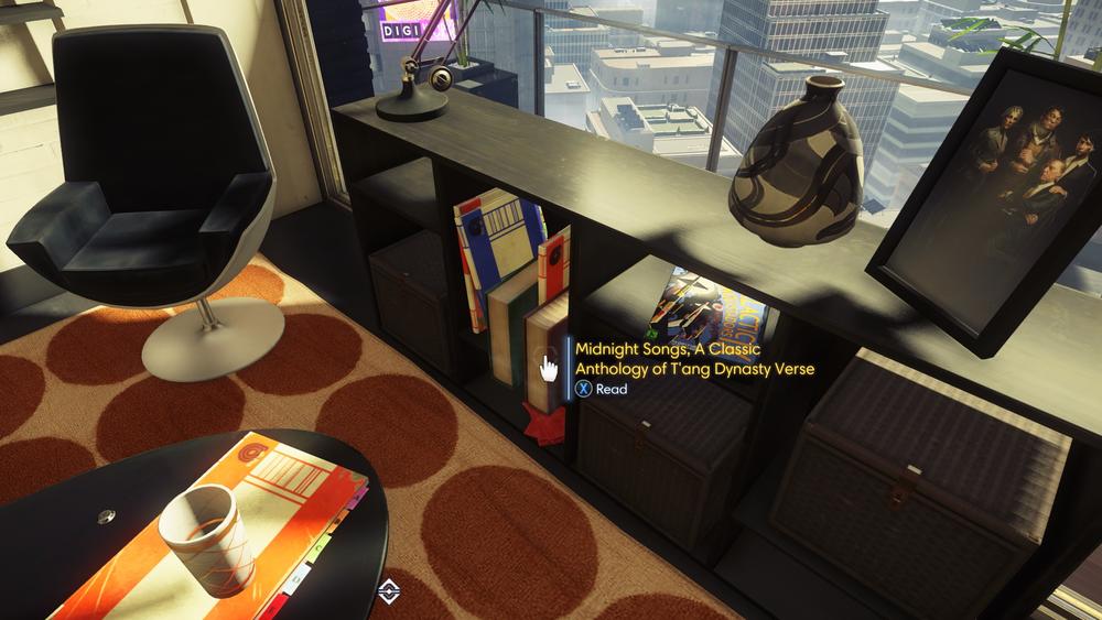 Arkane took care to intersperse objects reflective of Morgan Yu's Asian heritage in the character's apartment.