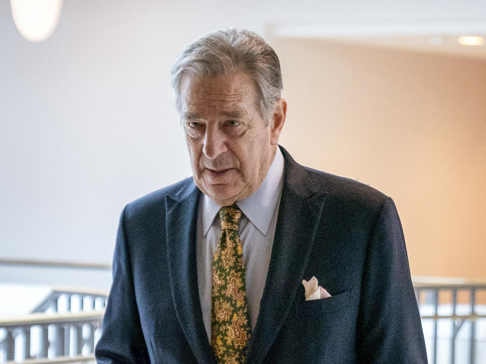 Paul Pelosi, the husband of House Speaker Nancy Pelosi, of California, is shown on Capitol Hill in Washington in March. Authorities say Paul Pelosi was arrested on suspicion of DUI in Northern California, late Saturday.