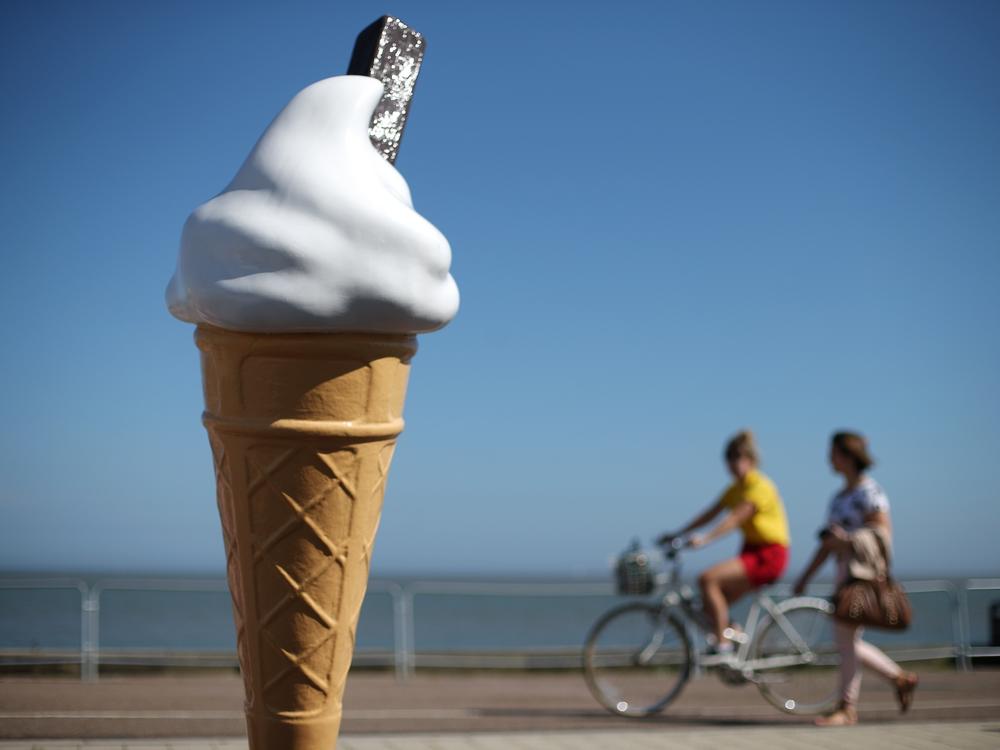 This ice cream cone is made from plastic. That's non-dairy, right?