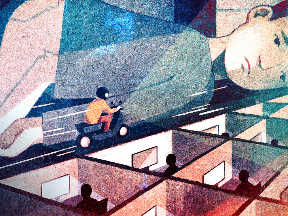 Younger workers in China are questioning the benefits of the daily grind as they face worsening prospects. The rise of 