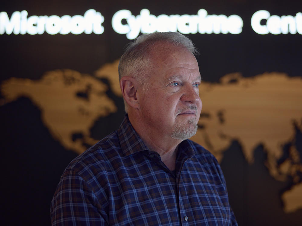 Tom Burt, a vice president at Microsoft who manages the digital crimes unit.