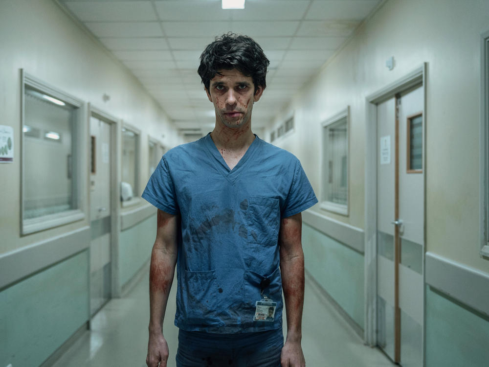 Adam (Ben Whishaw) in the labor ward of the hospital.
