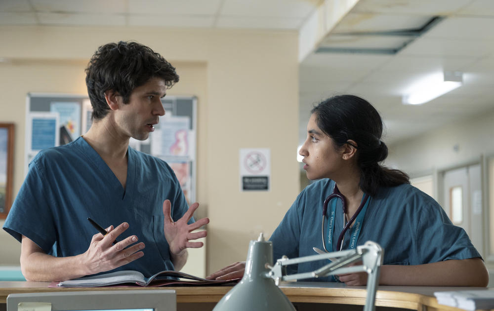 Adam (Ben Whishaw) and Shruti (Ambika Mod).