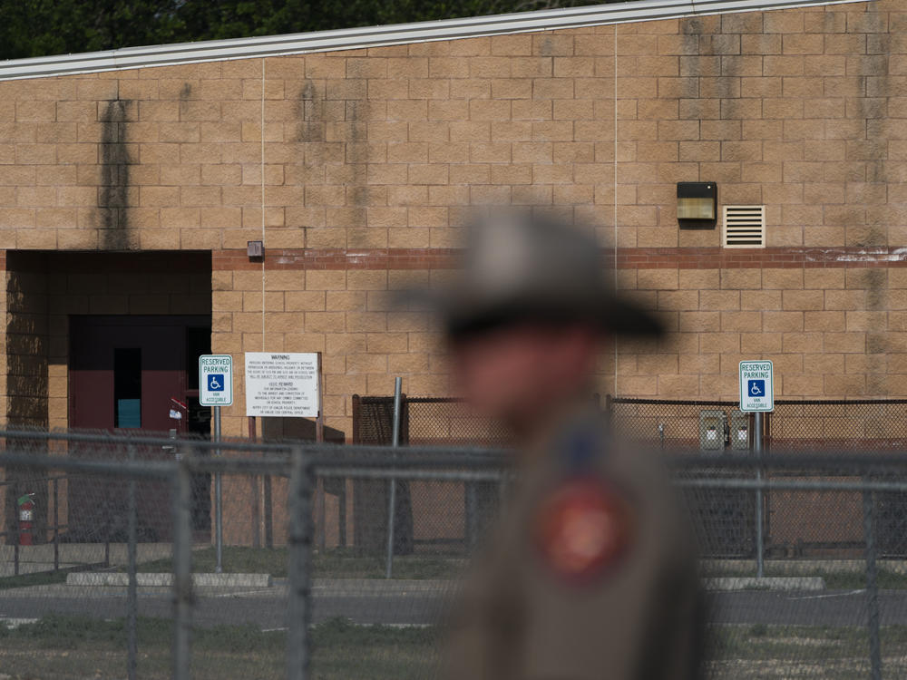 Confusion, chaos and wrong information appear to have contributed to law enforcement's delay in stopping the gunman at Robb Elementary School, seen here on May 30, in Uvalde, Texas.