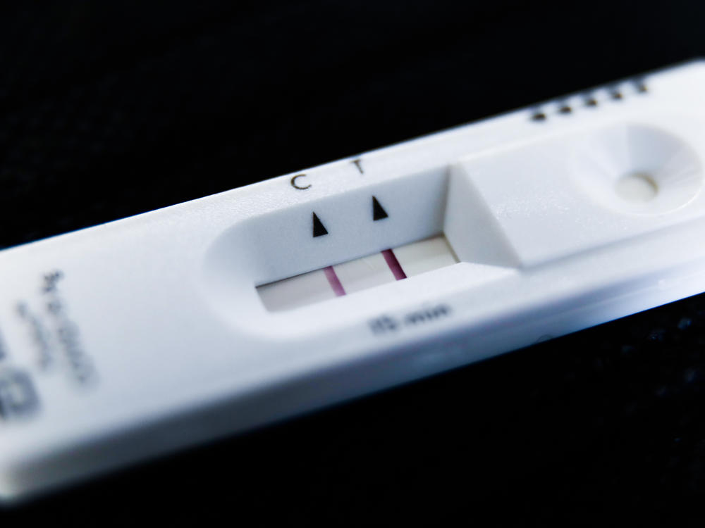 A positive result on a home COVID test. If you catch it once, can you catch it again? Turns out the answer is: Yes.