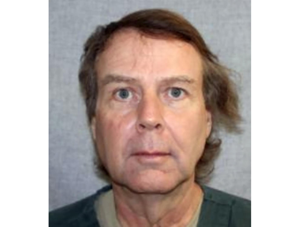 This March 17, 2020, photo provided by the Wisconsin Department of Corrections shows Douglas K. Uhde, who is suspected in the shooting death of retired Juneau, Wis., County Judge John Roemer.