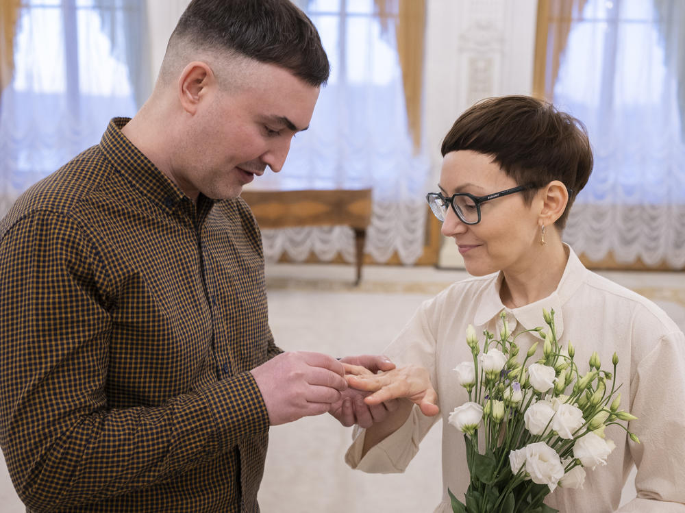 After long eschewing marriage, Pyotr Kolyadin and Tatyana Neustroyeva wed in April in St. Petersburg, Russia. It's 