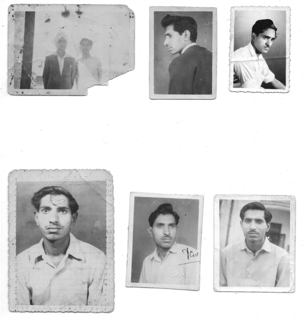 Old photos of Ishar Das Arora as a young man.