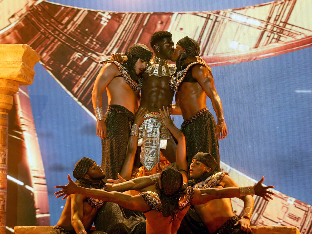 Lil Nas X performs onstage at the BET Awards at Microsoft Theater on June 27, 2021 in Los Angeles, California.