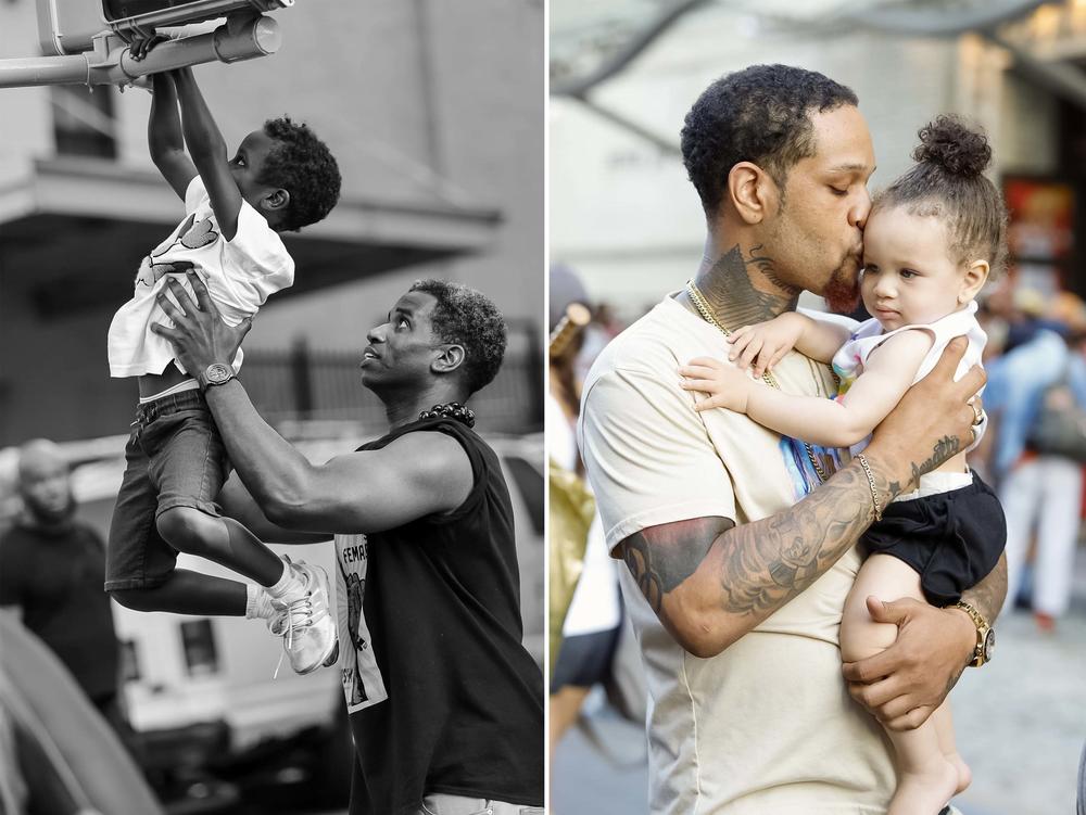 Left: The coach and motivational force Right: The first man to love her down