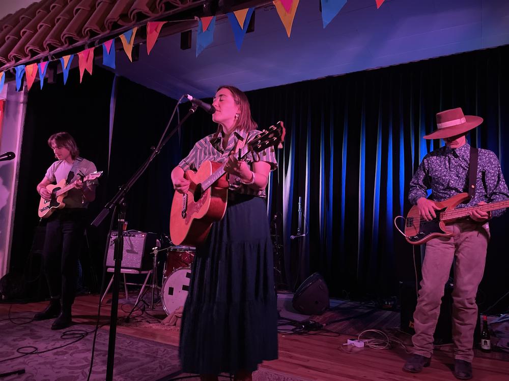 Margo Cilker performing at an indie festival earlier this year in Boise, Idaho.