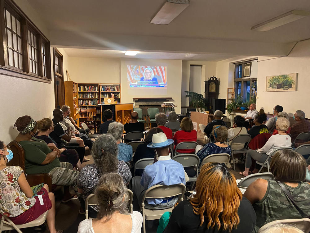 More than 40 people gathered at Summit Presbyterian Church in northwest Philadelphia on Thursday to watch the first public hearing from the House select committee investigating the Jan. 6 insurrection.