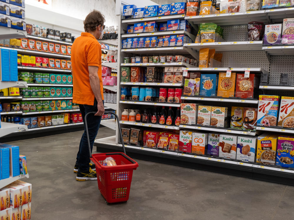 People shop at a grocery store in New York City on June 10. Annual inflation hit its highest rate in over 40 years, raising the likelihood of an aggressive response from the Federal Reserve.