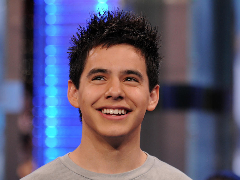 <em>American Idol</em> 2008 runner-up David Archuleta during MTV's <em>TRL</em> in May 2008.