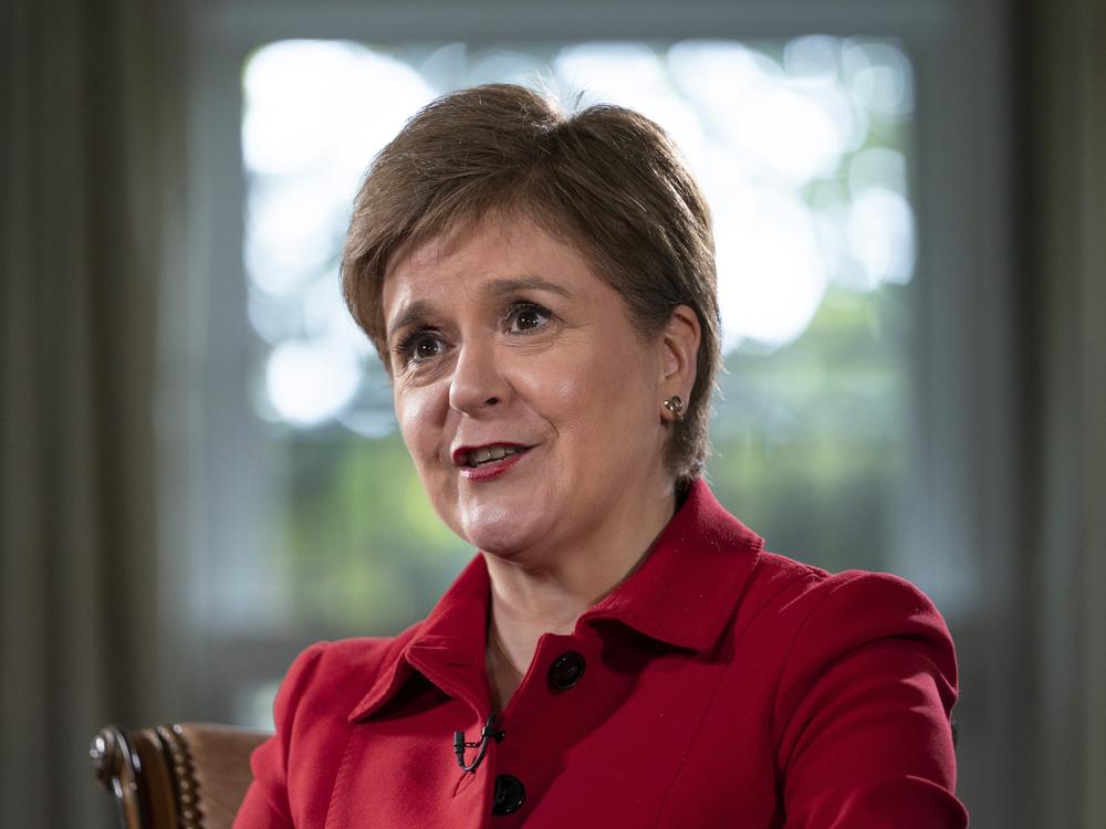 The First Minister of Scotland, Nicola Sturgeon, is interviewed, Tuesday, May 17, 2022, in Washington.