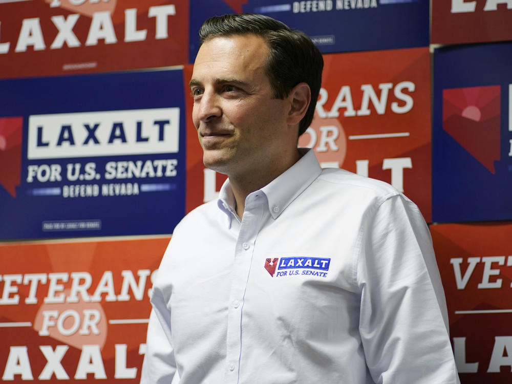 Former Nevada Attorney General Adam Laxalt won the state's U.S. Senate GOP primary Tuesday. He will face Democratic Sen. Catherine Cortez Masto in one of November's closely watched races.