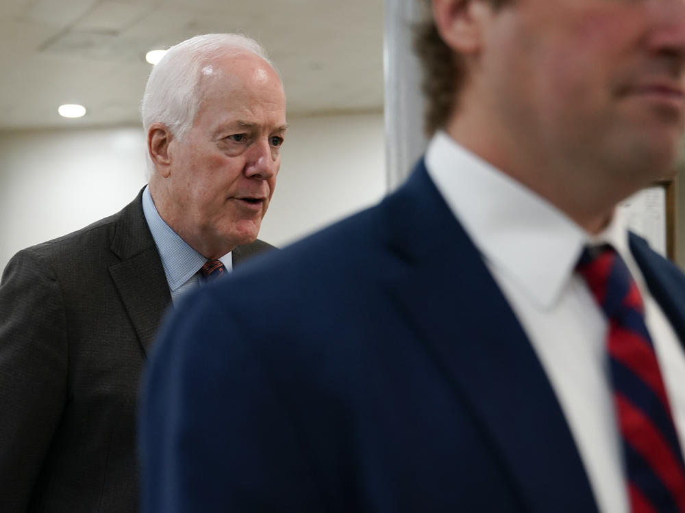 Sen. John Cornyn, R-Texas, walks on Capitol Hill in Washington, Thursday, June 9, 2022.