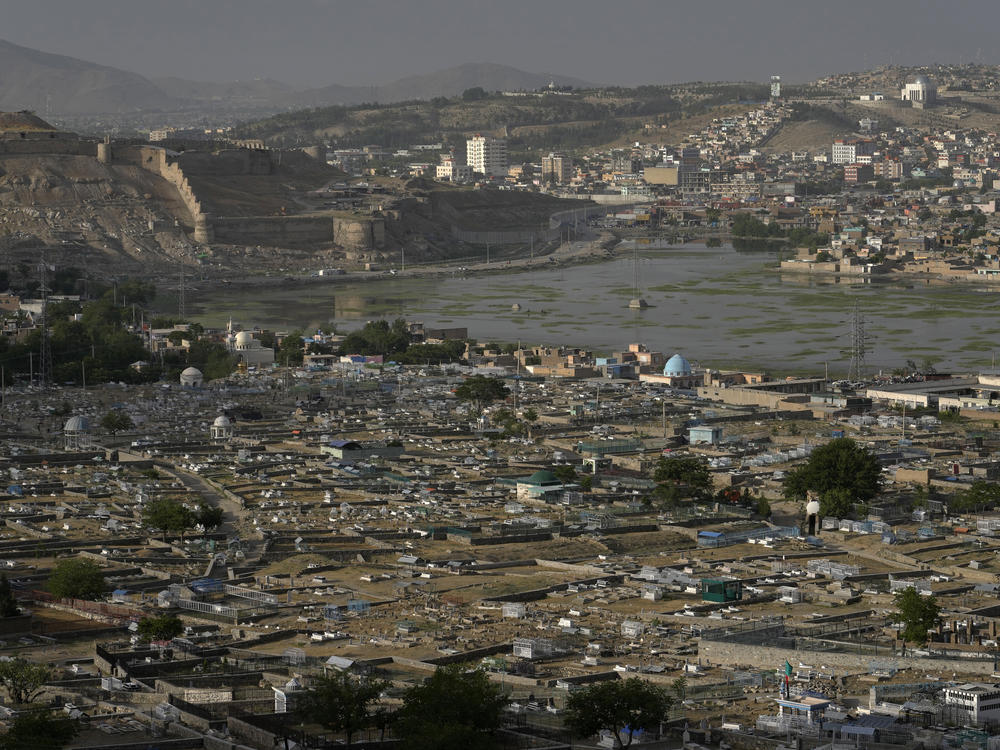 A view of a sprawling cemetery in Kabul, Afghanistan, Monday, May 9, 2022.