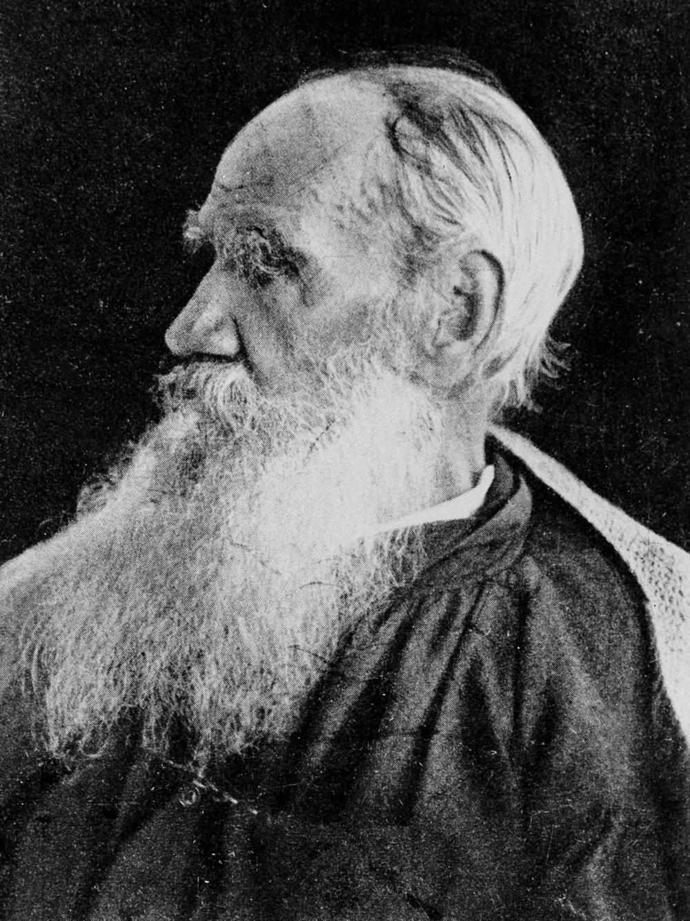 Leo Tolstoy, shown in this undated photo, was a young Russian artillery officer in the Crimean War. He drew on those experiences in his writing, including <em>War and Peace</em>.