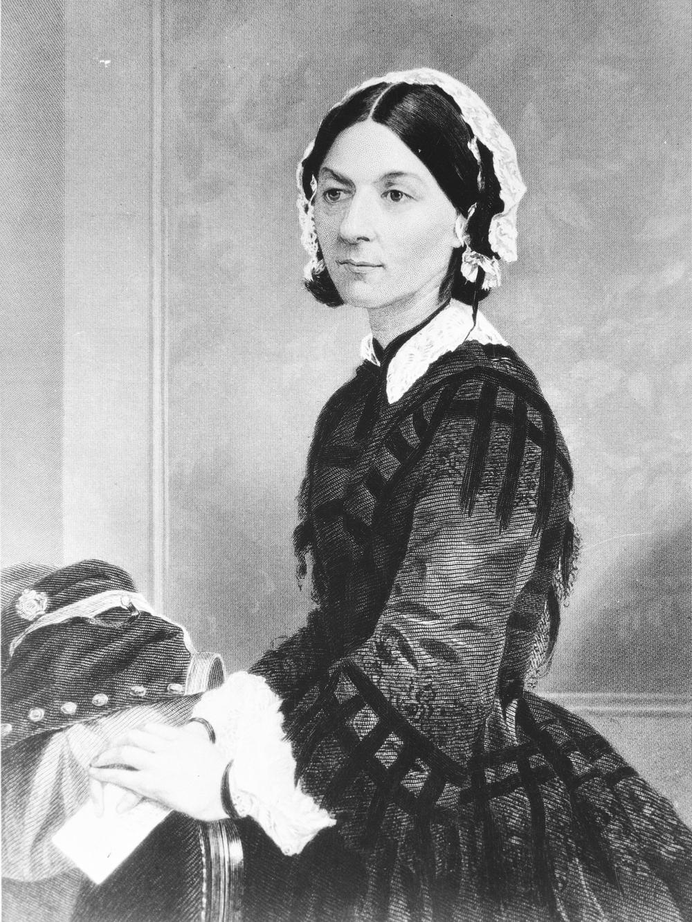 British nurse Florence Nightingale organized a hospital unit during the Crimean War of 1853-56. She is credited for bringing more sanitary conditions to the treatment of injured soldiers, who often died from infections and other illnesses, and not their wounds.
