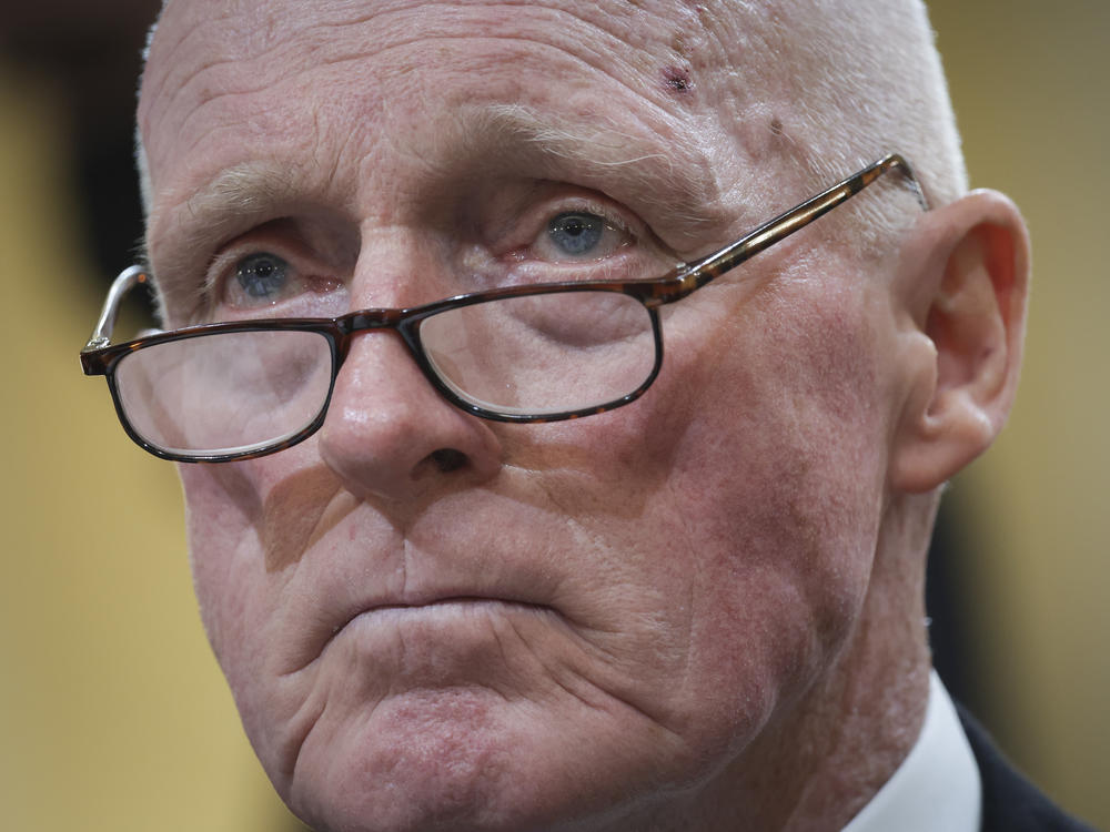 Rusty Bowers, Arizona House Speaker, testifies during hearing on the Jan. 6th investigation on Tuesday in Washington.