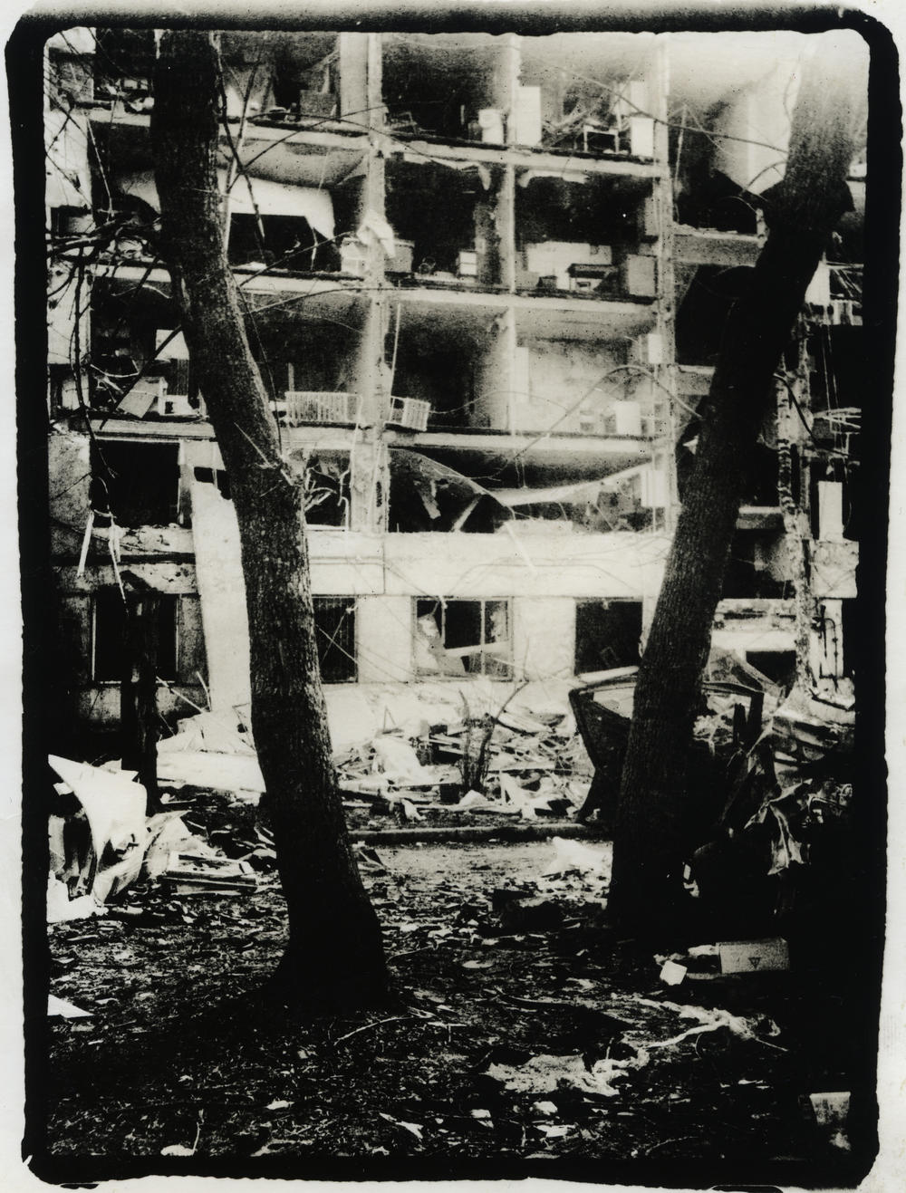 A ruined building in Kharkiv, Ukraine, in March.