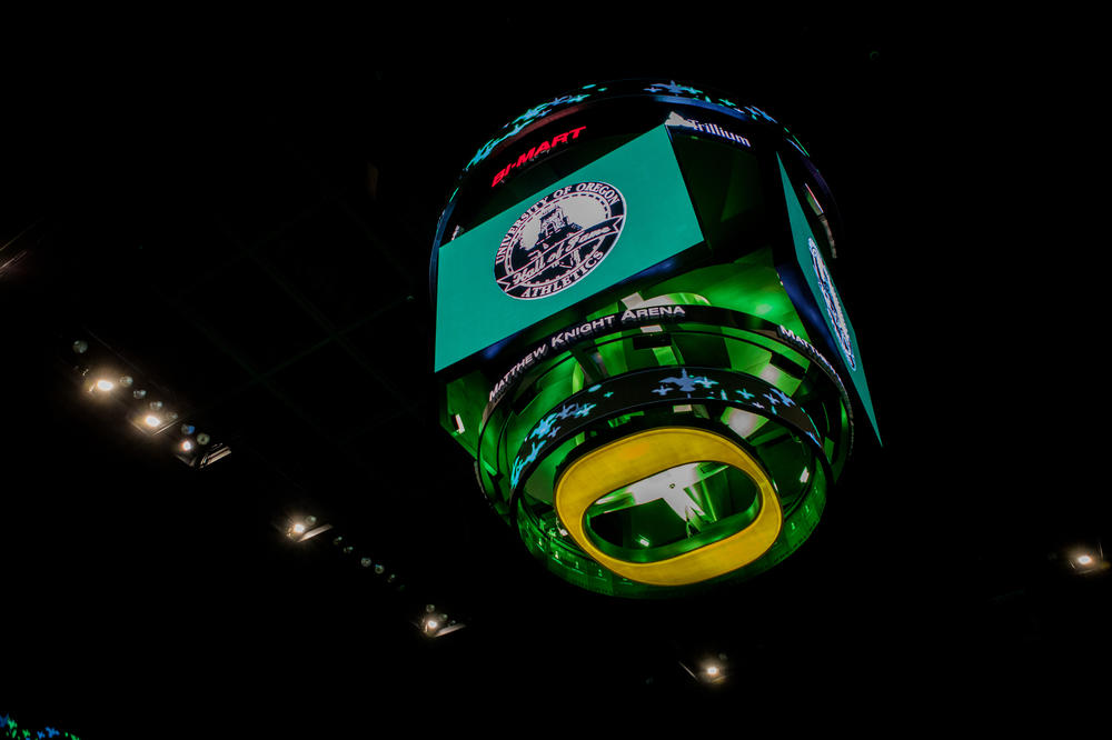 The University of Oregon Hall of Fame induction ceremony was held on campus in Eugene, Ore., in May.
