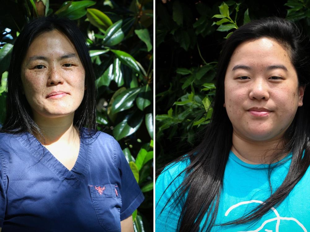 Fanny Sung (left) and her younger sister, Marianne Sung (right). Abortion — and whether to get one — changed the two sisters' lives in ways that affected them for years to come.