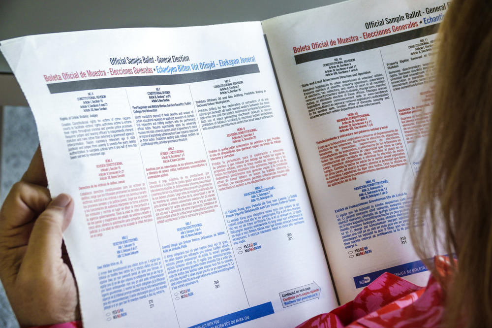 According to local law in Florida's Miami-Dade County, precincts with significant shares of Haitian American voters are required to offer ballots in Haitian Creole, in addition to English and Spanish.