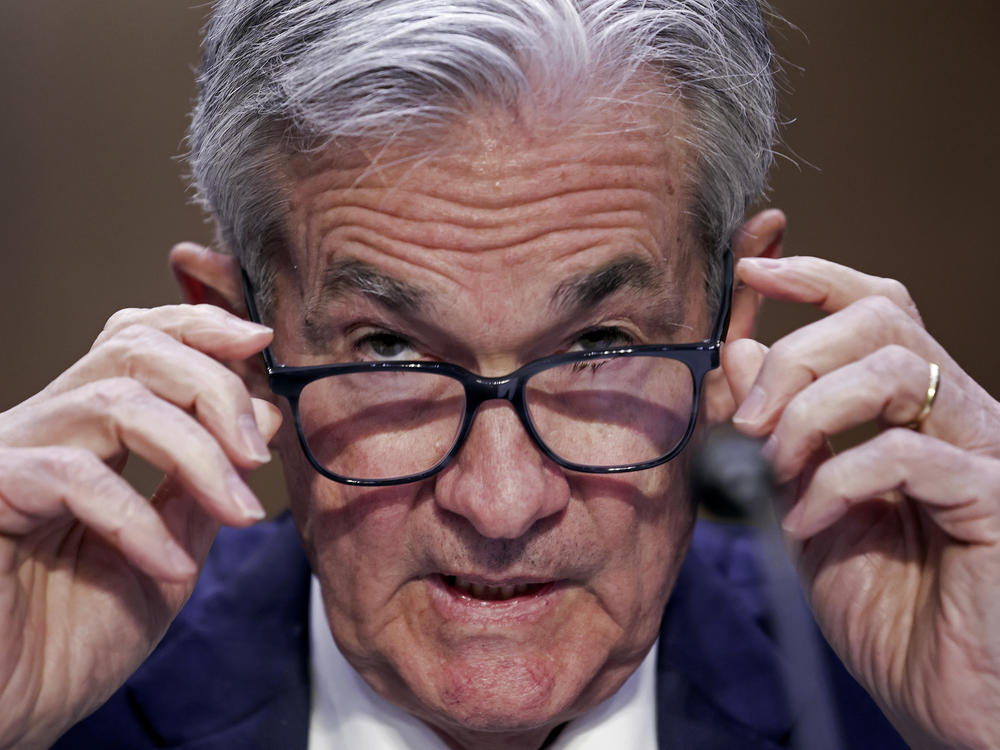 Jerome Powell, Chairman, Board of Governors of the Federal Reserve System testifies before the Senate Banking, Housing, and Urban Affairs Committee on June 22, 2022 in Washington, DC.