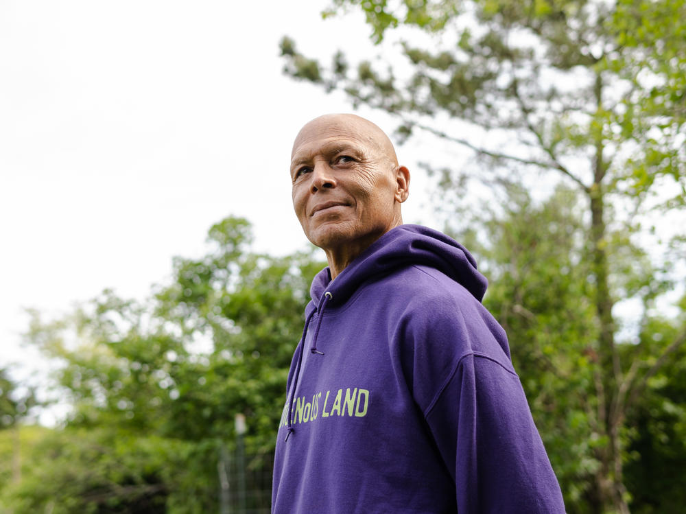 David Vanderhoop, 67, at Sassafras Earth Education, an indigenous Wampanoag nonprofit that he runs with his wife on Martha's Vineyard, Mass.