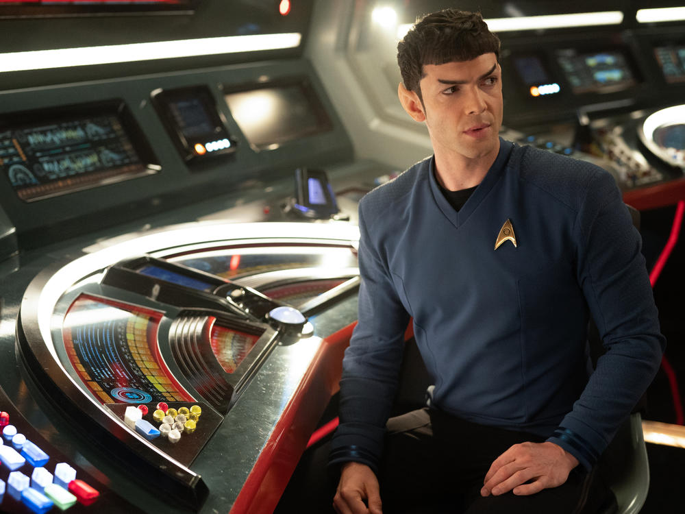 Ethan Peck as Mr. Spock.