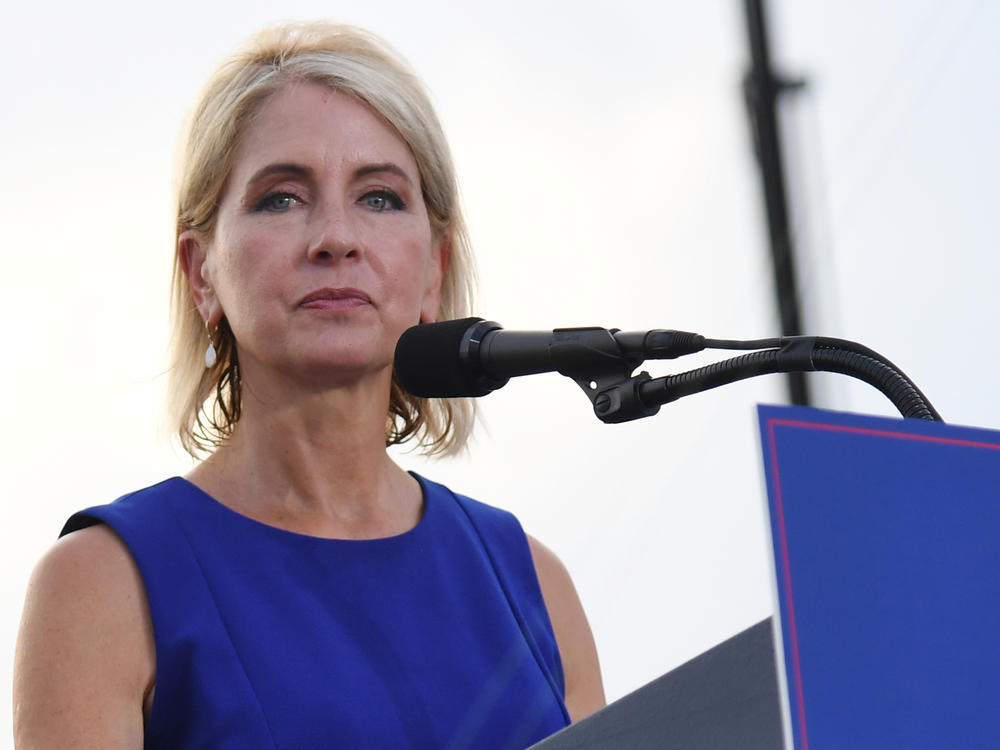 Rep. Mary Miller, R-Ill., told a crowd at a Save America Rally with former President Donald Trump that the end of <em>Roe v. Wade</em> was 
