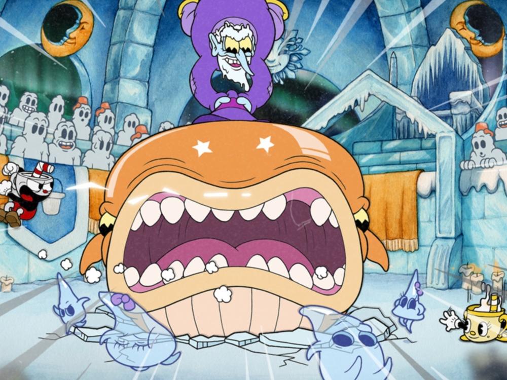 The villainous Mortimer Freeze, having a whale of a time.