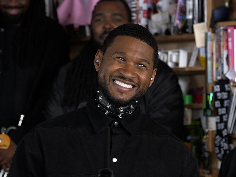 Usher performs at Tiny Desk Concert.