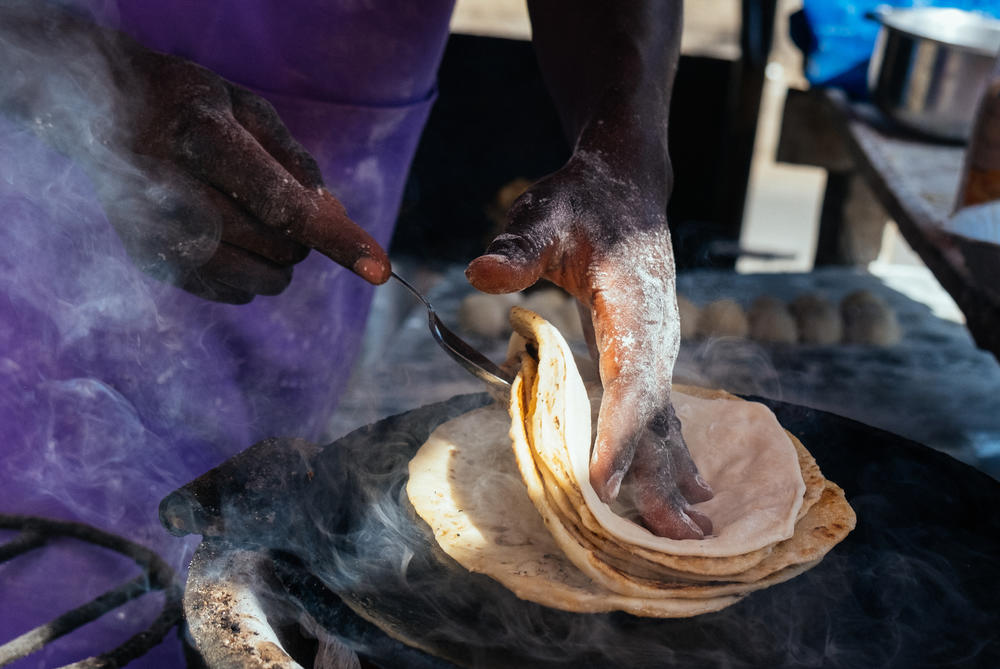The chapati is Kenya's version of the round flatbread popular in many countries. Jacob Omamo sells them out of his Nairobi food stall for about 9 cents apiece.