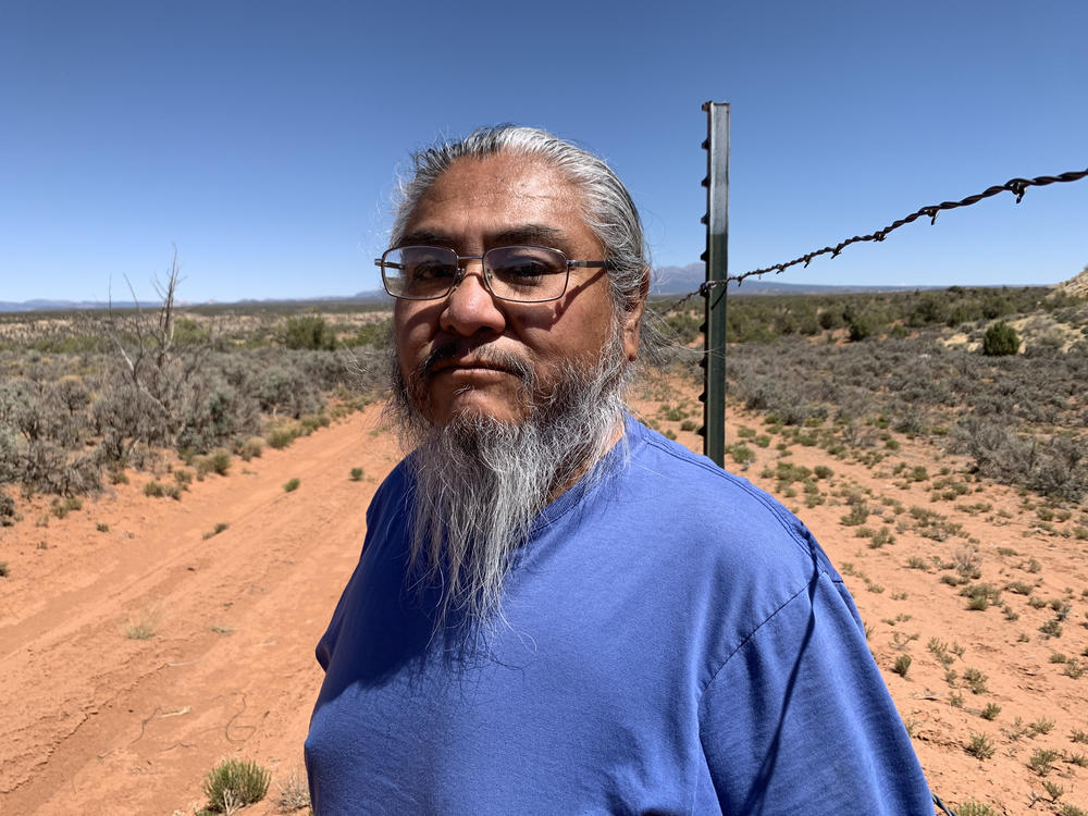 Michael Badback, a member of the Ute Mountain Ute tribal community at White Mesa, Utah.
