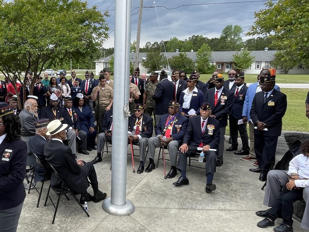 Veterans, including several original Montford Point Marines, gathered for the reopening of the Montford Point museum.