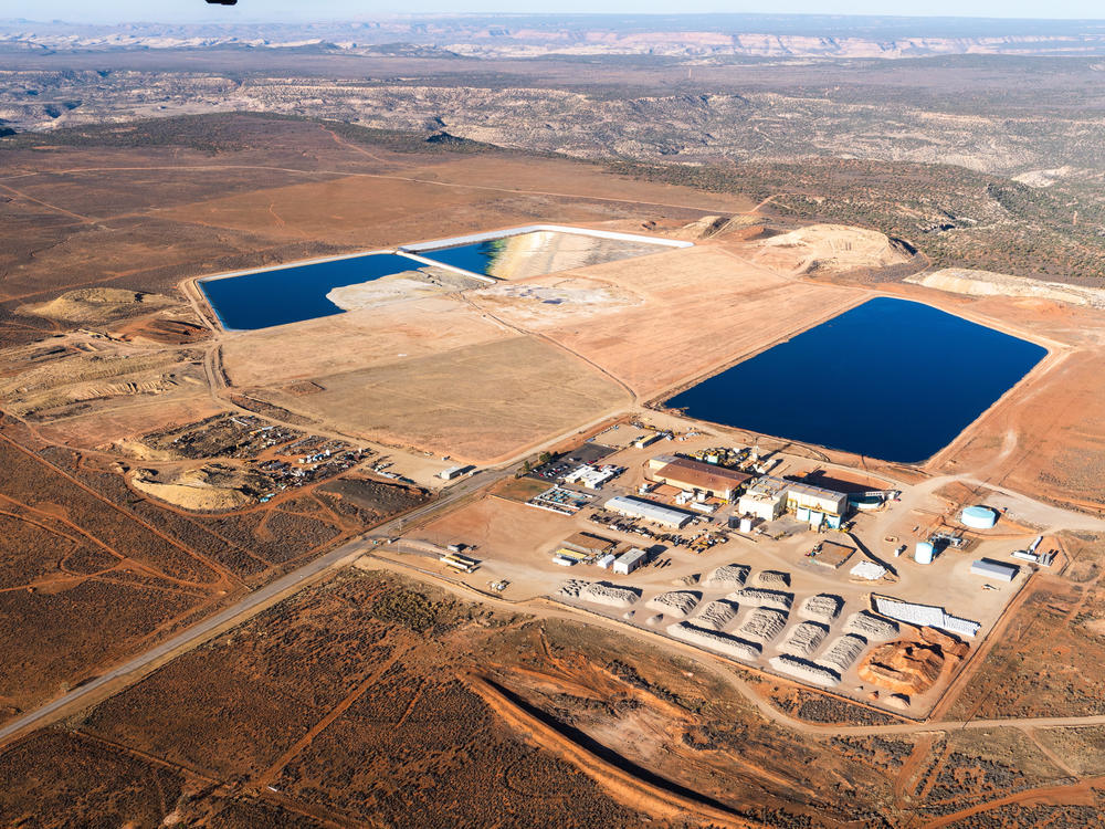 The Energy Fuels uranium mill and waste cells at White Mesa, Utah.