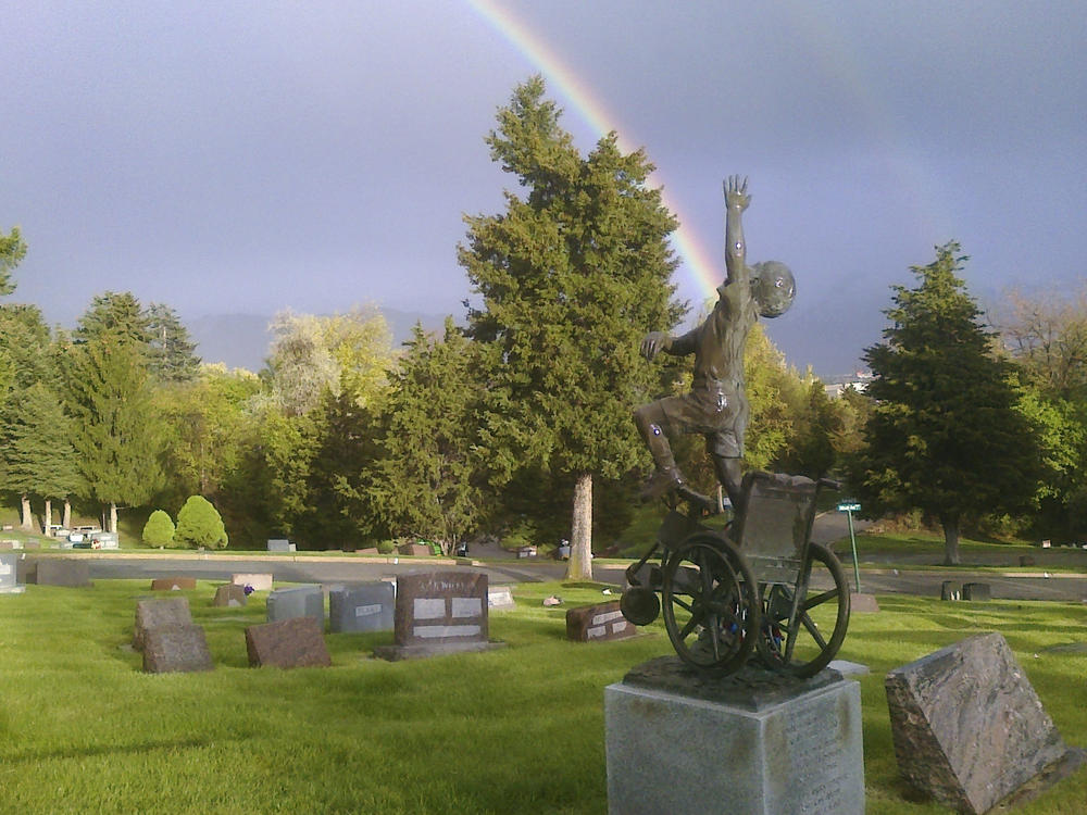 Ernest Robison said he began crafting a bronze sculpture of his deceased son for his 