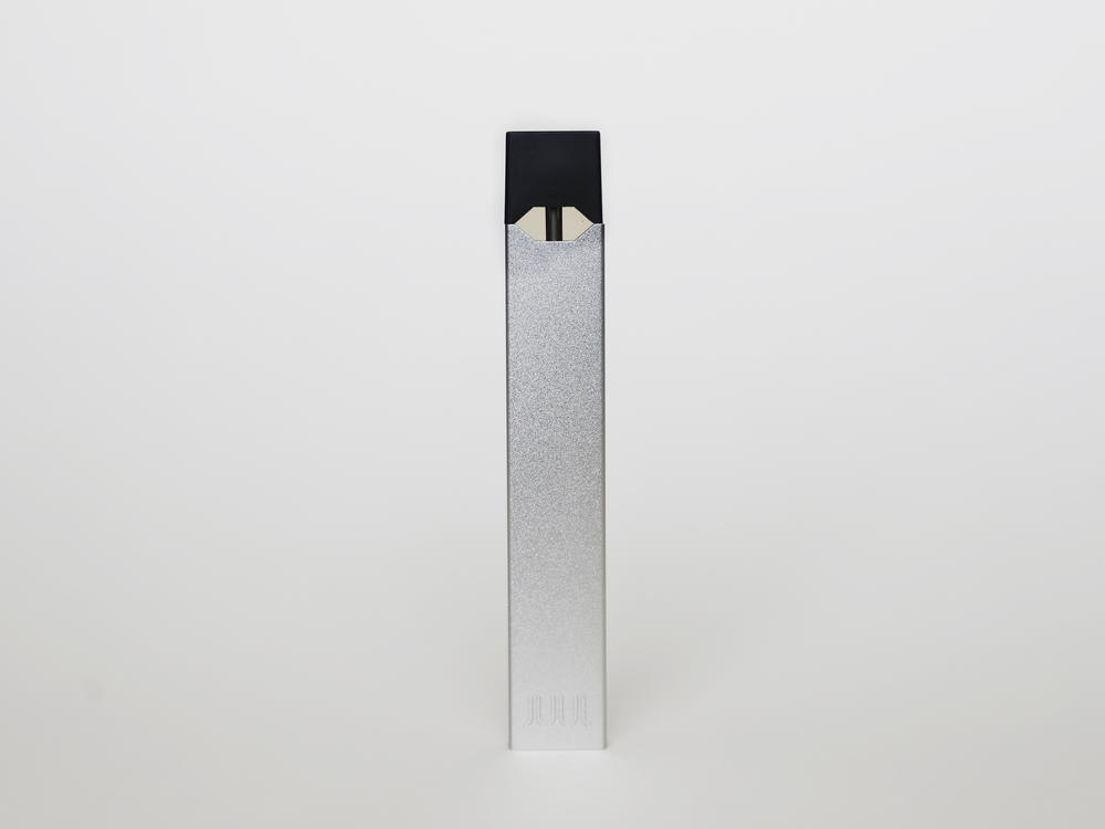 An electronic cigarette from Juul Labs is seen on on Feb. 25, 2020, in Pembroke Pines, Fla.