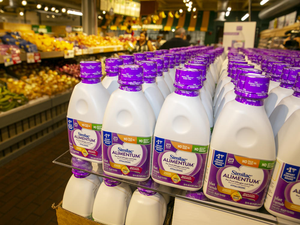 Similac Alimentum Hypoallergenic Infant Formula, imported from Puerto Rico, is for sale at a Stew Leonard's grocery store in Yonkers, N.Y., on June 10.