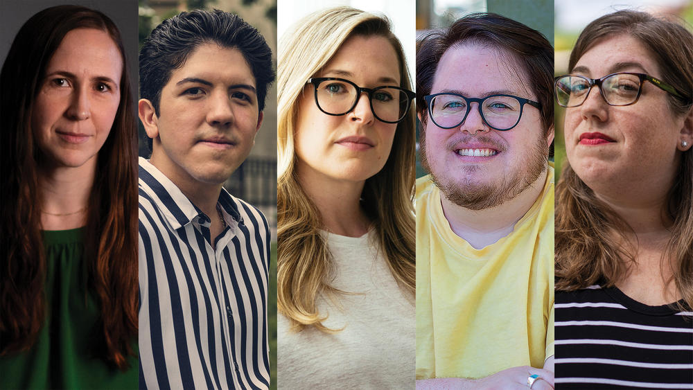 From left: Cati Bennett, Frank Ruiz, Carla Stickler, Jack Elliot and Kristin Zawatski transformed their lives as a result of the pandemic.