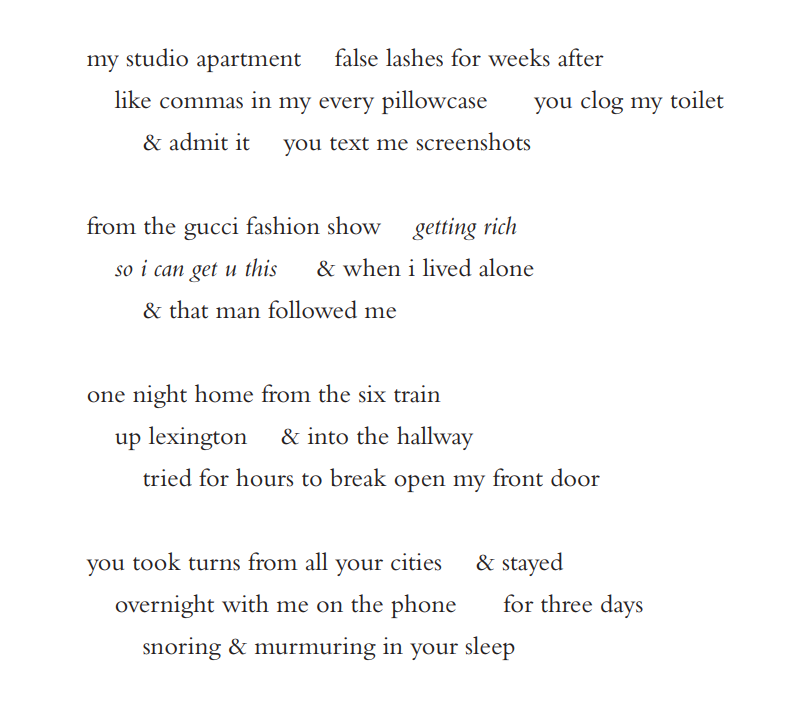 An excerpt from Safia Elhillo's poem 