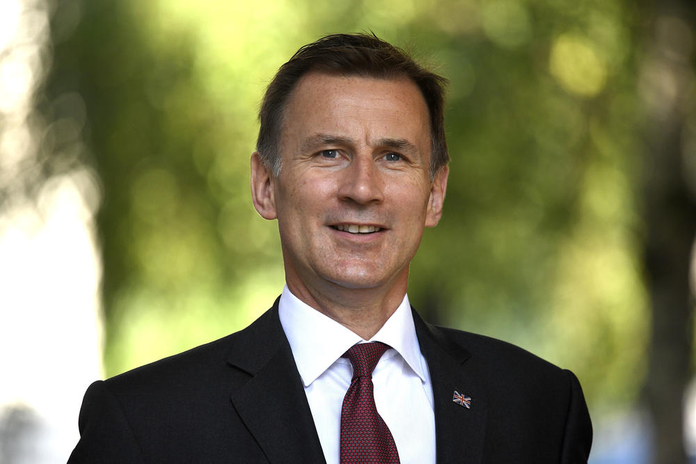 Then-Foreign Secretary Jeremy Hunt arrives for a Cabinet meeting at Downing St. on July 23, 2019.