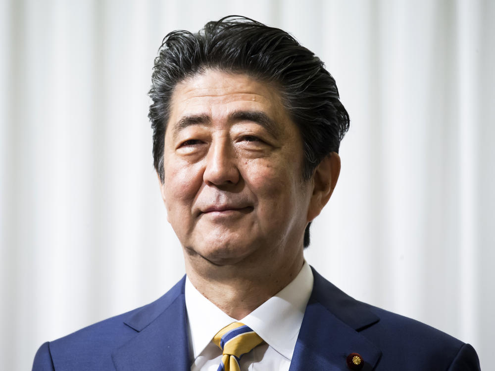 Former Japanese Prime Minister Shinzo Abe attends an event held before the party's annual convention on Feb. 10, 2019, in Tokyo. Abe was killed on July 8, 2022.