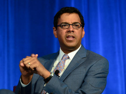 Dr. Atul Gawande delivers a speech in 2015. In January 2022, he became the head of the U.S. Agency for International Development's work in global health.